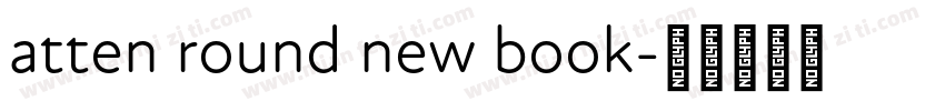 atten round new book字体转换
